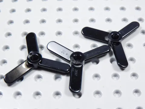 LEGO Lot of 3 Black Propeller Blades BG