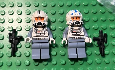 Lego Star Wars Clone Trooper Pilot X2 Captain Jag sw0265 sw0266 8088 ARC-170 B6