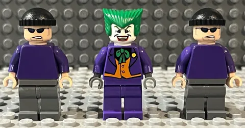 LEGO Batman Joker & 2 Henchmen Minifigures 2006 Bat003 Bat007 Authentic 7782