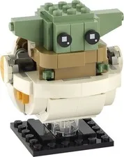 LEGO Star Wars the Child Grogu & Pram Brickheadz from set 75317 The Mandalorian