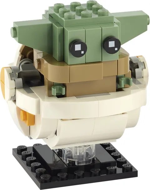 LEGO Star Wars the Child Grogu & Pram Brickheadz from set 75317 The Mandalorian