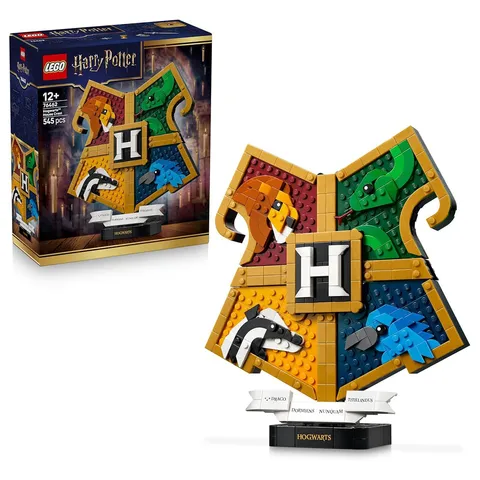 LEGO Harry Potter Hogwarts House Crest Display Set 76470 Gryffindor Slytherin