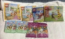 Lego Lot Sealed Lot Of 8 Lego Poly Bags Lego Mini Figs Series 24 And Series 27