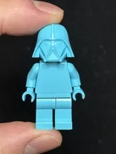 Official Lego bright blue Monochrome Prototype Darth Vader Minifigure Rare ! 