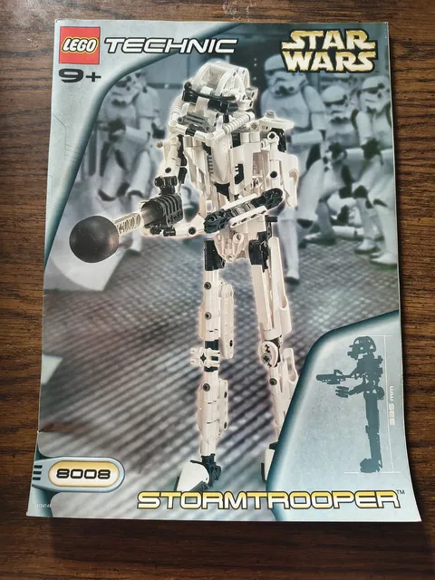 Lego Technic Star Wars Manual For Set 8008 Stormtrooper NO BRICKS