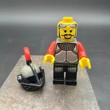 LEGO Castle Knight red plume armor minifigure 6095 Knights Kingdom Royal Joust