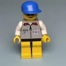 LEGO Classic Town Minifig #6518 - Coast Guard 1 Male - res001 - F1