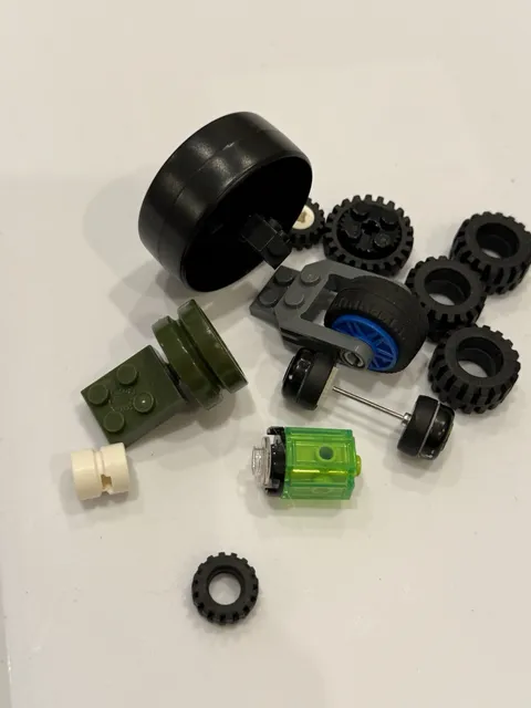LEGO wheels axle misc lot