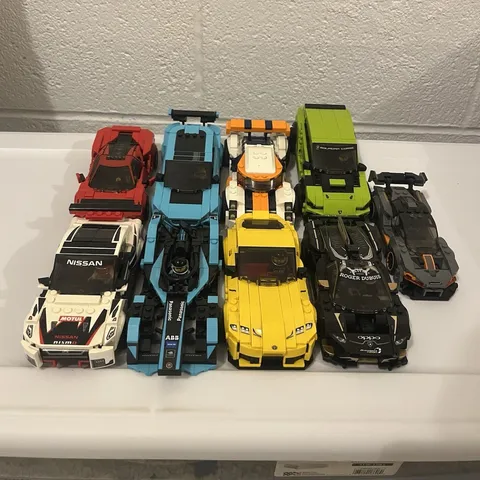 LEGO Bulk Lot 9 Assembled Speed Champions Pre-Built Cars