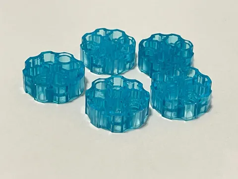 Lego 98585 Transparent Blue Replacement Add-on Pieces Parts Lot of 5