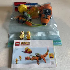 LEGO Sonic the Hedgehog 77003 super shadow vs bio-lizard Parts Lot w/ Manual Bag