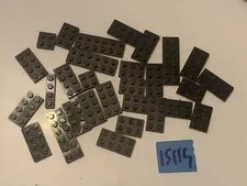 Lego Parts Lot Black Plates Bulk