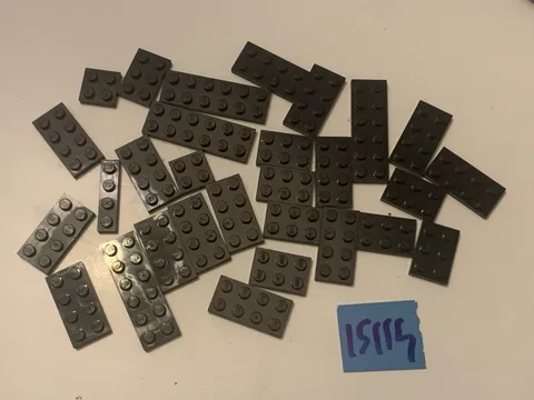 Lego Parts Lot Black Plates Bulk