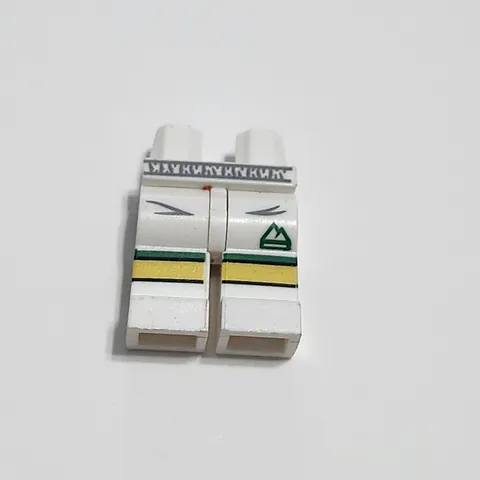 Lego Legs Pants White Sports Soccer Minifigure Minifig Yellow Green Mountain