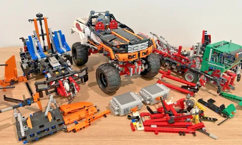 LEGO Technic Bulk Lot - Parts Lot 9398 8110 42008 - Incomplete Sets Unimog 4x4
