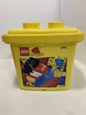 lego duplo 2997 preschool building toy 40 pcs in container with handle