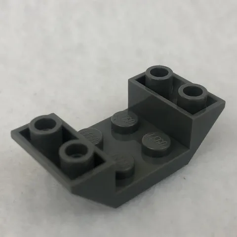 LEGO 4871 Dark Bluish Gray Slope, Inverted 45 4 x 2 Double W/ 2 x 2 Cutout (x1)