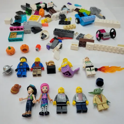 Minifig Pieces & Parts Lego Bundle Minifigures Jack-o'-lantern Helmets Hair