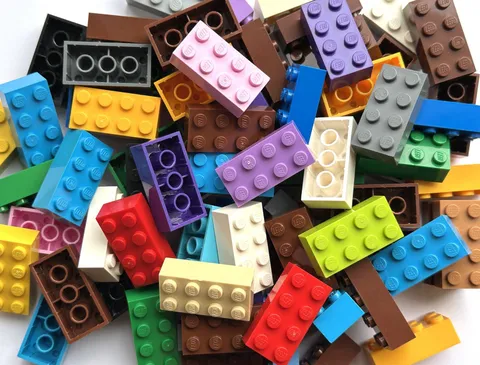 Lot of 30 LEGO 2 x 4 Building Brick - Assorted Colors