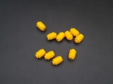 LEGO - 10x - Brick - Round Brick - 1x1 - Yellow - Yellow - 3062