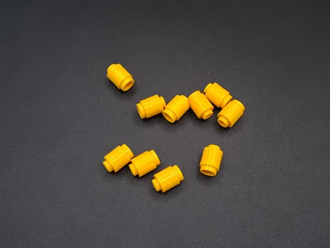 LEGO - 10x - Brick - Round Brick - 1x1 - Yellow - Yellow - 3062