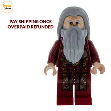 Lego Albus Dumbledore hp147 Harry Potter Minifigure Dark Red Robe