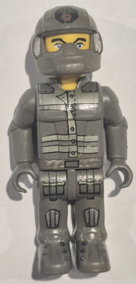 Vintage LEGO Jack Stone Juniors Mini Figure Res-Q Closed Faced Helmet Minifigure