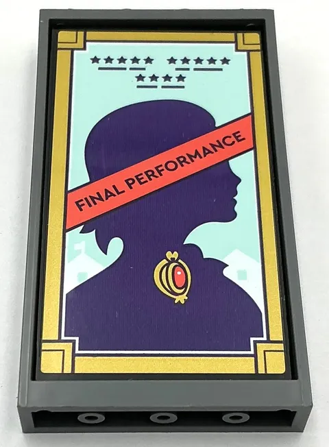 Lego New Window 1 x 4 x 6 Theater Poster Final Performance Sticker