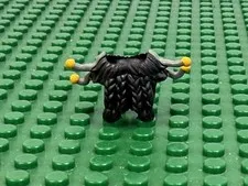 LEGO Black Beard Minifigure Braided w Hair and 4 Gray Ends 4195 #95224pb01 MINT!