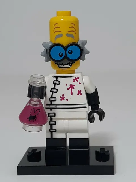 Lego Monster Scientist Col14-3 Series 14 Minifigure W Stand & Accessories