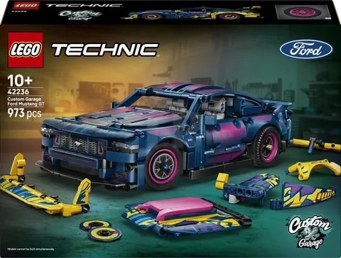 LEGO Technic Custom Garage Ford Mustang GT Car 42236 Building Toy Set New Gift