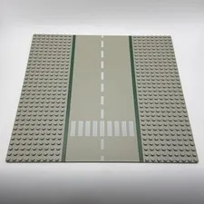 LEGO Vintage Gray 10x10 32x32 Baseplate Airport Runway Roadway