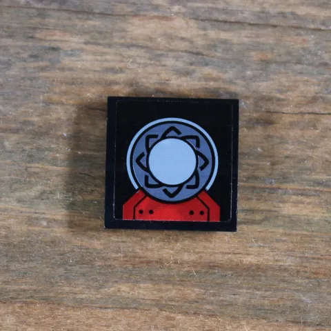 LEGO Marvel Avengers Black Slope Curved 2 x 2 x 2/3 Red Cape End Dots 15068pb547