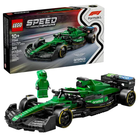 LEGO Speed Champions Aston Martin Aramco F1 AMR24 Race Car Toy - Multicolor