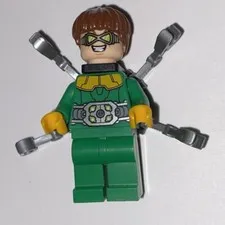LEGO Dr. Octopus Octavius Doc Ock Minifigure Green Outfit Super Heroes 76134
