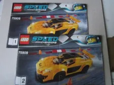 Lego Building Instructions Instruction Speed Champions 75909 Part 1 and 2 Porsche