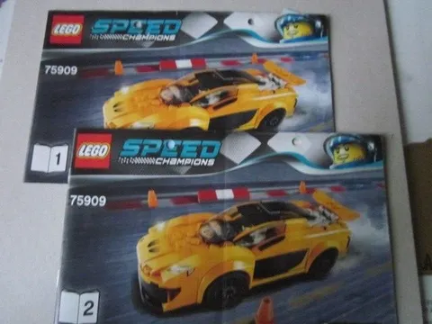 Lego Building Instructions Instruction Speed Champions 75909 Part 1 and 2 Porsche