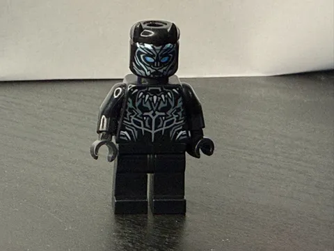 LEGO Black Panther - Metallic Lt. Blue sh0478 Marvel Minifigure Minifig h475