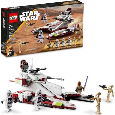 Lego 75342 REPUBLIC FIGHTER TANK set star wars Mace Windu 187th Legion Clone War