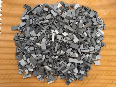 LEGO 520pcs Slopes Assorted Gray Mix Variety MOC Light Dark Castle Star Wars