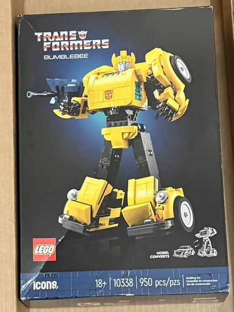 LEGO Icons Transformers Bumblebee Collectible Figure Set 10338 | Brand New | NIB