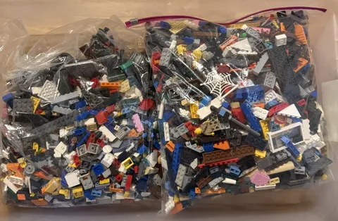 10.5 Lb Genuine LEGO Bulk Lot Mixed Bricks Parts Pieces Minifig Parts Unsearched