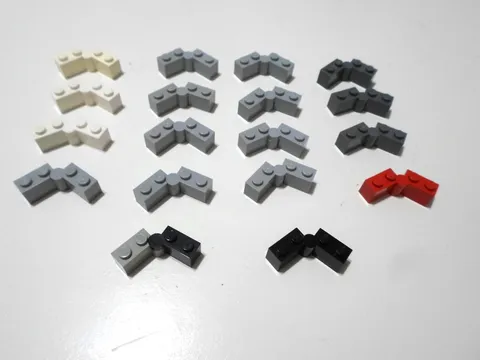 LEGO BULK LOT 18 HINGE SWIVEL BRICK COMPLETE ASSEMBLY 1X4 #3830C01
