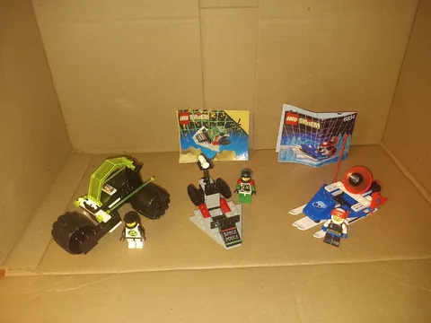 Vintage LEGO Space Lot 6851 6834 6813 Near Complete w/ 3 Minifigs