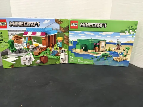 2 NEW Lego Minecraft Kits 21184 & 21254 new sealed