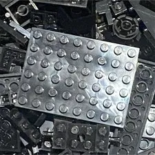 Lightly Used LEGO Black Pieces Random Assortment 1/2 Pound Lot 200+ Pieces 