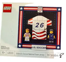 LEGO EDITIONS USA SOCCER NATIONAL TEAM JERSEY # 43033 U.S. FIFA World Cup NEW