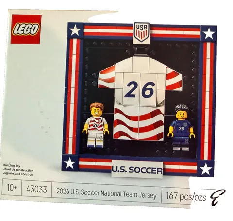 LEGO EDITIONS USA SOCCER NATIONAL TEAM JERSEY # 43033 U.S. FIFA World Cup NEW