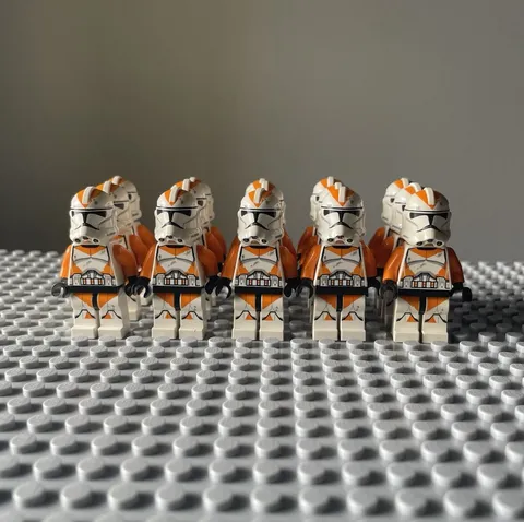 LEGO Star Wars Clone Trooper Minifigure Lot of 15 212th Troopers (no holes)