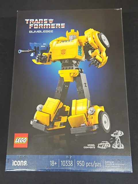 Lego Icons Transformers Bumblebee Figure Car Set 10338 Factory Sealed New-S